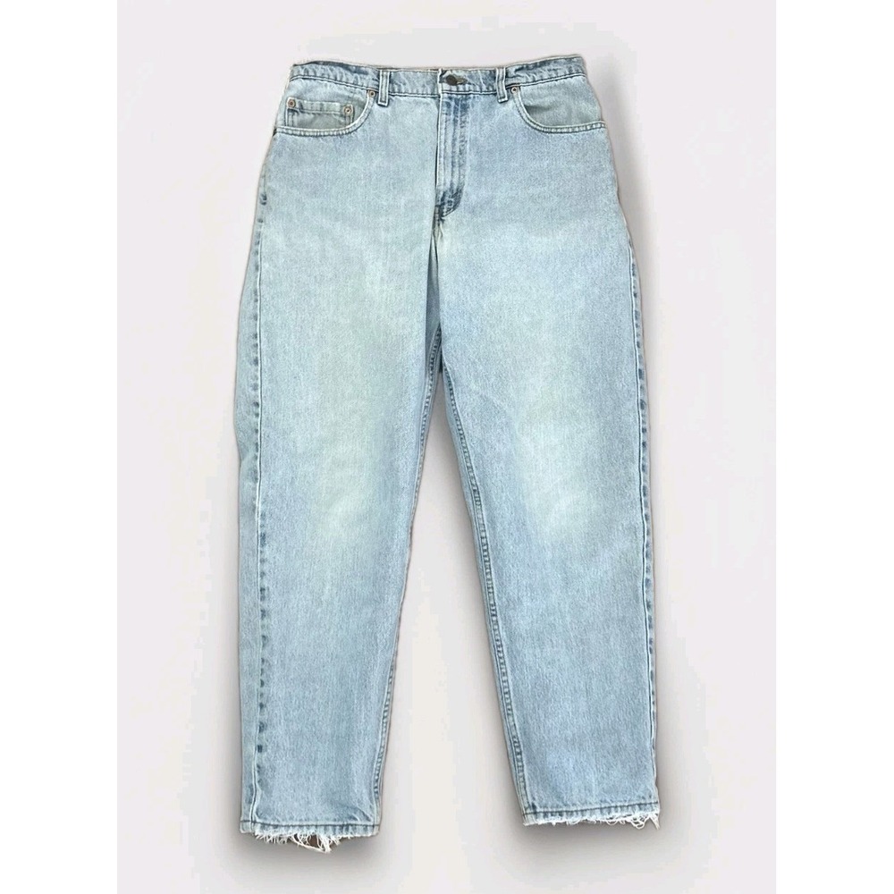 Vtg Made In USA 1990s Levis 560 Loose Fit Tapered Light Blue Jeans Men 34x30